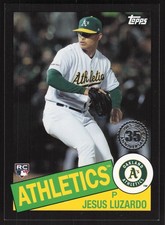 2020 Topps Update #85TB-31 Jesus Luzardo 1985 35th Anniversary Black #/299