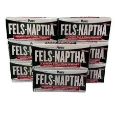 8X PUREX Fels Naptha Laundry Soap Detergent Stain Remover Pre Treating 5 oz Bars