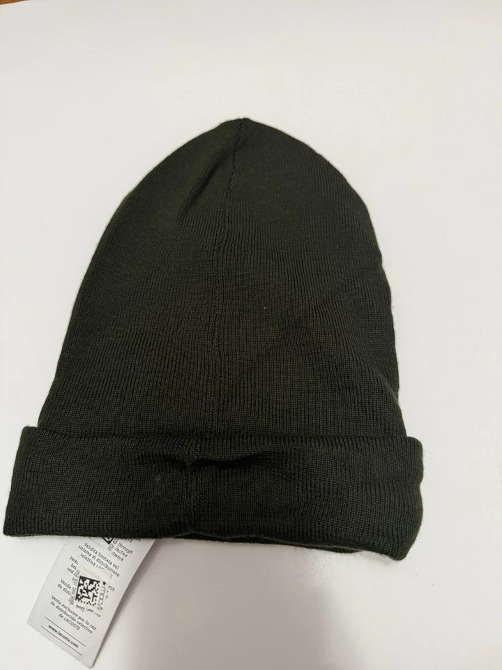 Nuevo gorro tejido mezcla de lana azul Lacoste Big Croc para hombre unisex adulto Foto 3 de 3