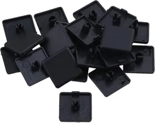 European Standard Aluminum Plastic Extrusion End Cap Industrial 20x20x8mm Pack