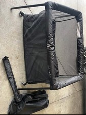 Dream On Me Travel Light Playard with Mesh Zipper Door in Black