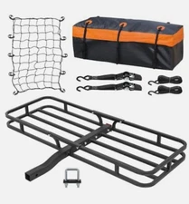 Hitch Mount Cargo Carrier 53"x19"x4" Heavy Duty Hitch Cargo Basket for SUV 500lb