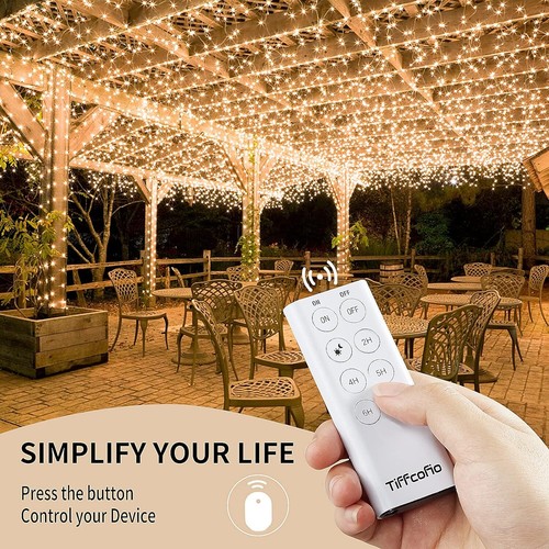 Outdoor Light Sensor Timer Outlet, 100ft Range Remote Control, Outdoor Timer - Picture 6 of 7