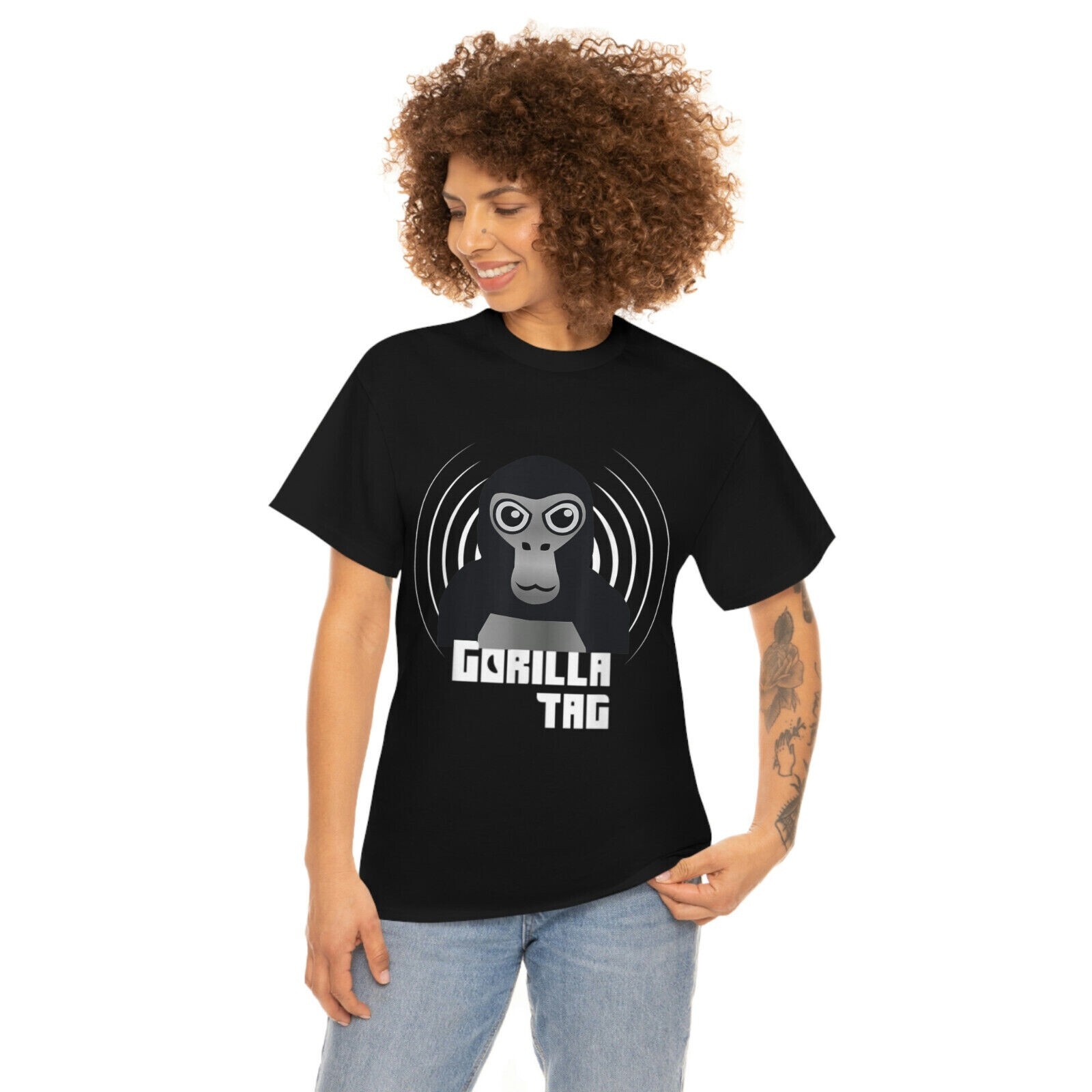 Gorilla Tag Merch for Kids VR Gamer Tee Adult Teens Digital - Inspire Uplift