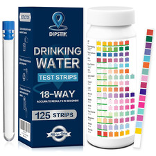 All-New 18 In1 Drinking Water Test Kit-125 Water Quality Test Strips for Well Ta