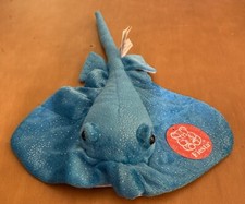 Fiesta Toys Blue Glitter Stingray Plush 14"