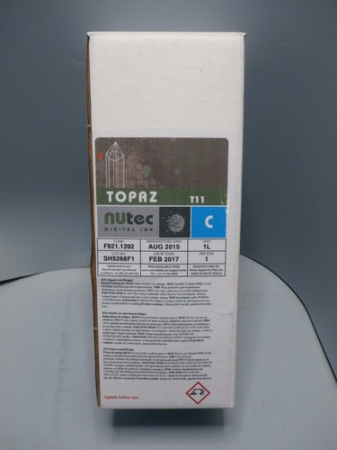 New Topaz T11 Nutec ink Cyan 1Liter for Roland, Mimaki, Mutoh, Epson Dx4 Dx5 - 第 1/1 張圖片