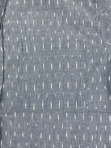 Fabindia Blue Button Up Short Sleeve Bush Shirt Pocket SZ 44 - Bild 4 von 9