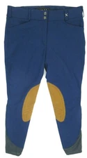NEW! Tredstep Solo Hunter Pro Breeches Azzura Blue Size 34R MSRP $178.99