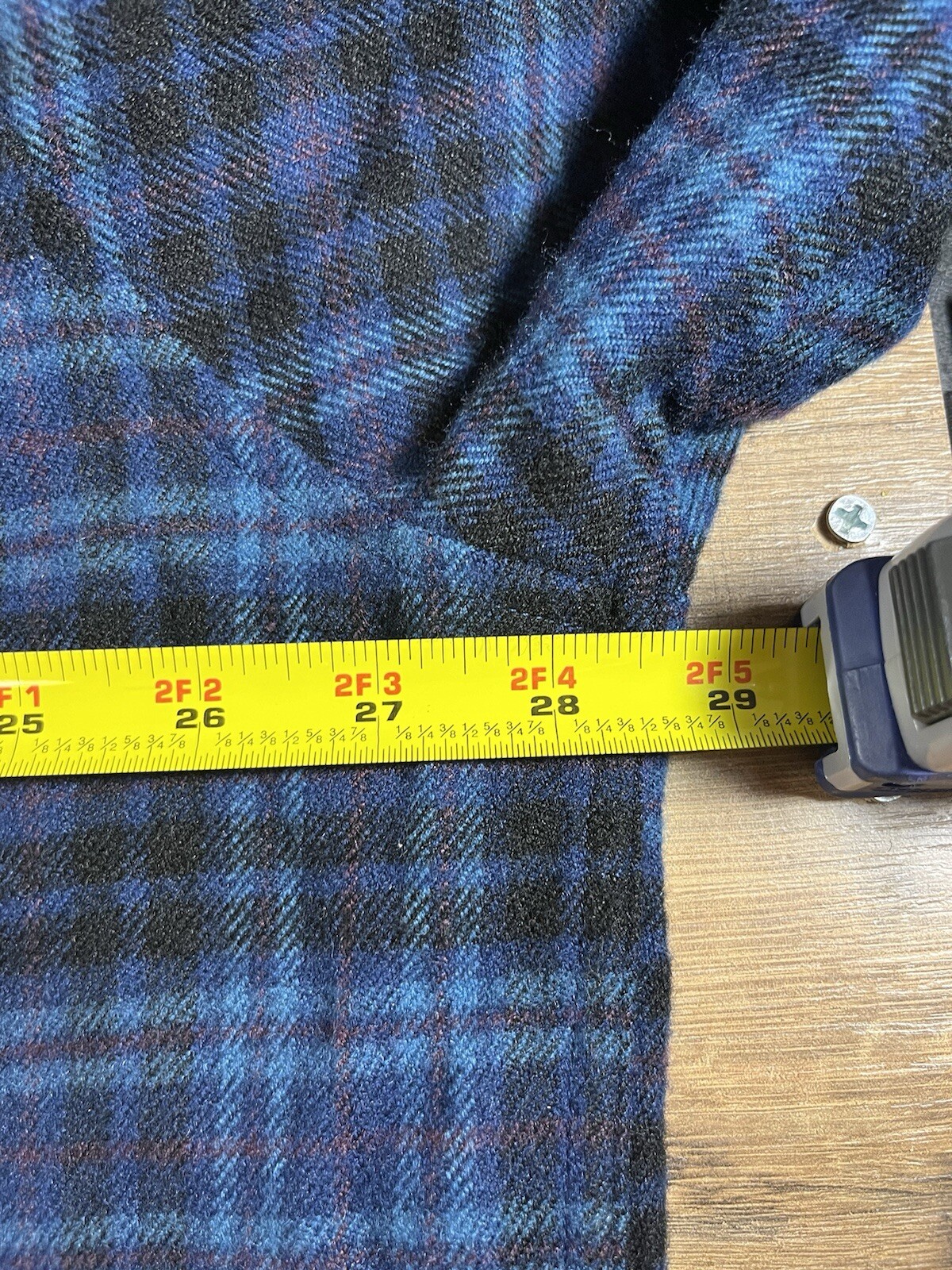 Timberland Plaid Pullover Button Down Coat Jacket… - image 7