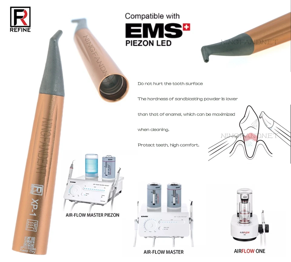 Pieza de mano pulidora NSK Prophy XP-1 se adapta a EMS Air-Flow Master Airflow UNA PIEZA Foto 3 de 4