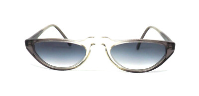 Vintage Damen Sonnenbrille 80er Kunststoff MADE IN ITALY Katze grau