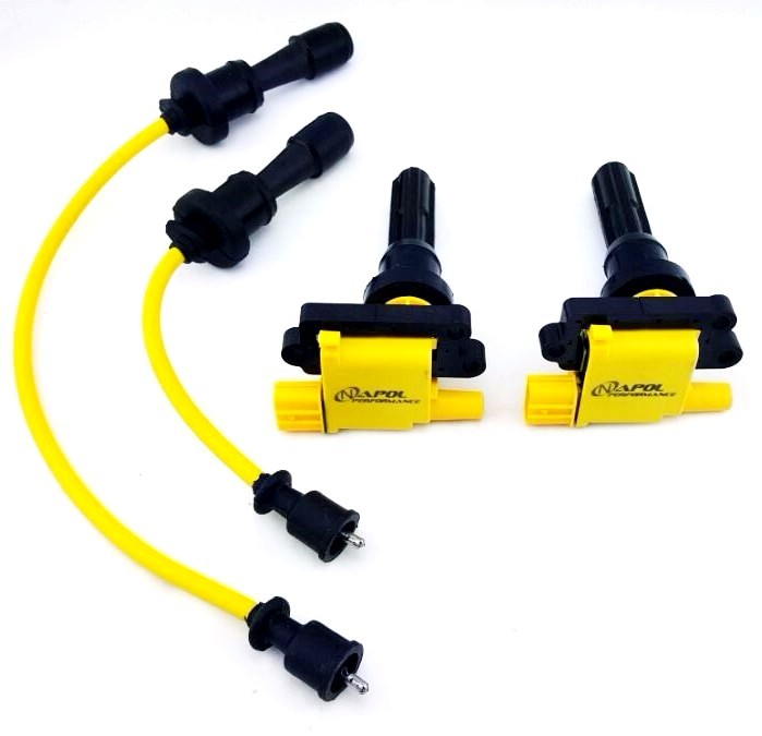 JDM MITSUBISHI LANCER EVOLUTION IGNITION COIL PACKS WIRES SET EVO 4 5 6 7 8 9 MR eBay