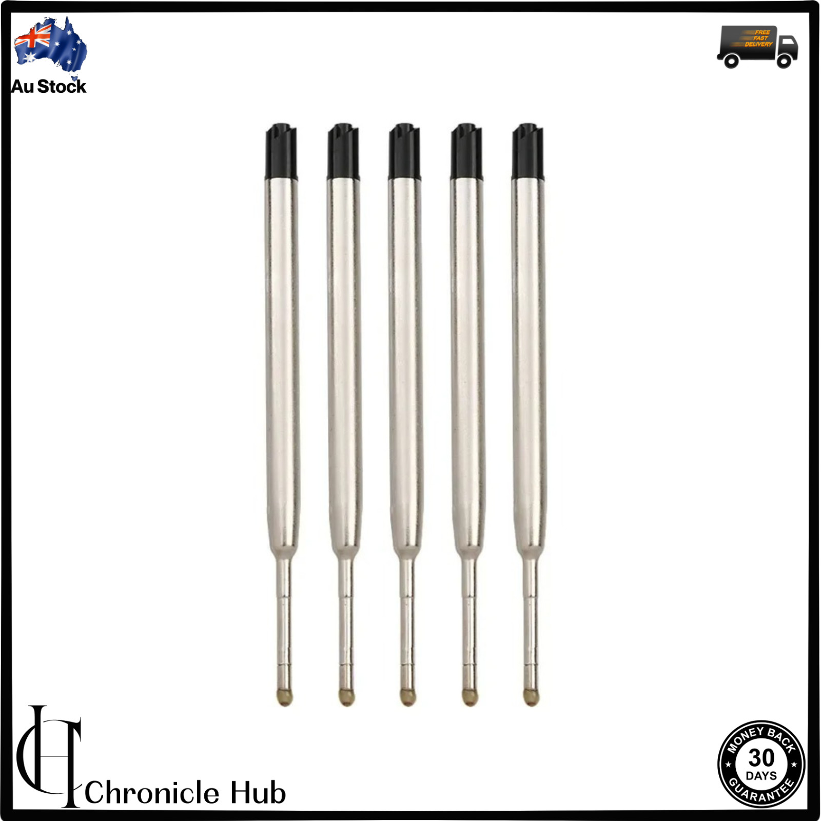 Refills Compatible With Parker Pen Ball Point Refill Black/Blue/Red
