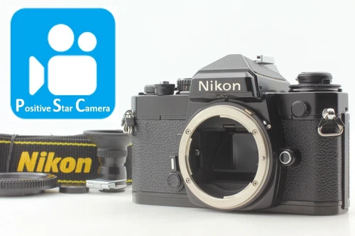 🎦VIDEO👀w/ DG-2 [MINT] Nikon FE Black SLR body 35mm Film Camera From JAPAN