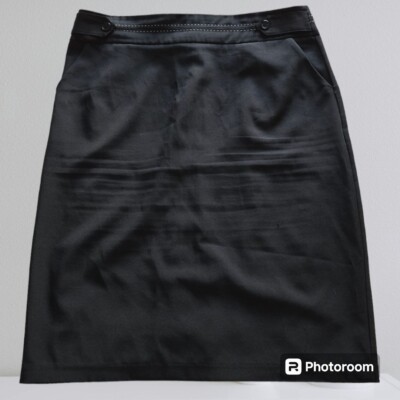 Orsay Career Pencil Skirt Size 40 EUR 8/M USA Blk Pockets Zip Hook & Eye Close