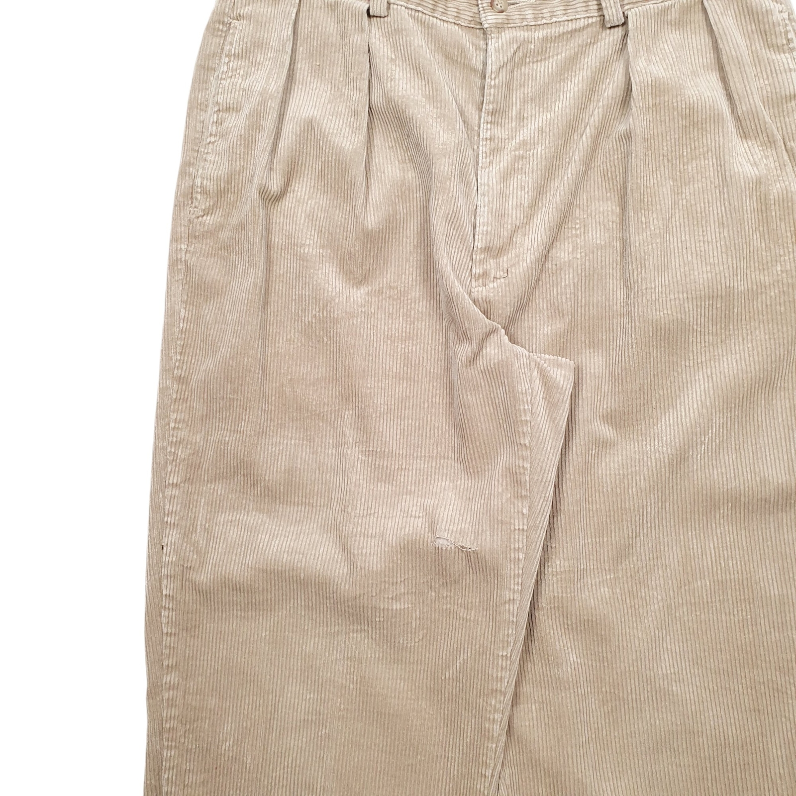 POLO RALPH LAUREN Pleated Made In USA Corduroy Trousers Cord Jeans W36 L30 image 4