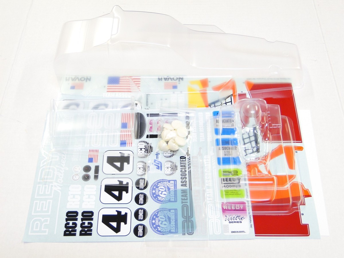 Associated RC10 Jay Halsey ボディ、デカール NEW ASSOCIATED RC10 JAY HALSEY EDITION Body Clear Unpainted +