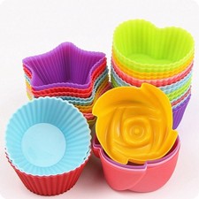Mix di silicone forme muffin, cupcake, gelatina, dhokla, stampi idli, confezi...
