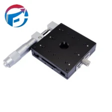 X Axis Precision Linear Stage 80x80mm Trimming Bearing Platform Sliding Table