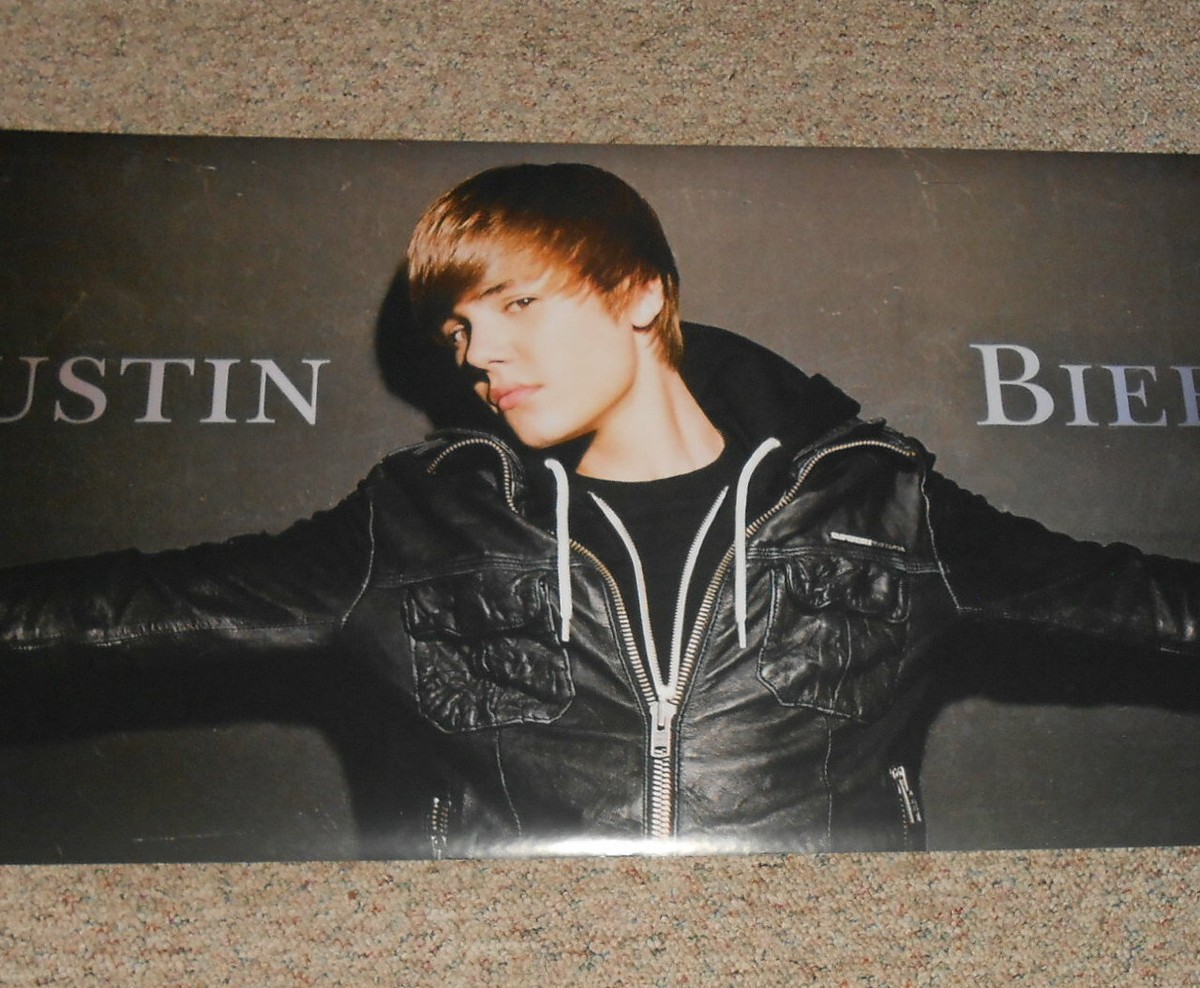 Justin Bieber 2010 Door Poster 61.5x21 OVER 5 FEET LONG! Superfly