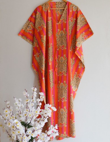 Summer Nightwear Cotton Kaftan Long 