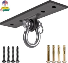 Heavy Bag Hanger Wall Ceiling Mount Hook for Suspension Trainer Swing & Hammock