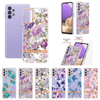 For Samsung Galaxy A32 5G Flower And Grass Series Exquisite Phone Back Case