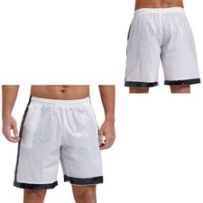 Mens Trunks Quick-drying Shorts Waterproof Short Pants Pockets Swimwear Diving