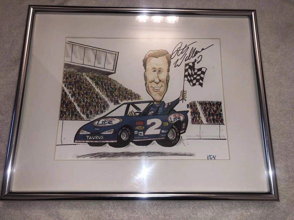 RUSTY WALLACE AUTOGRAPHED 16 X 20 PICTURE - Image 2 of 4