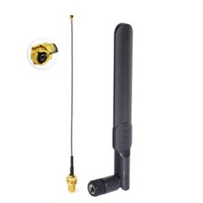 WiFi 2.4GHz 5GHz 8dBi RP-SMA Antenna,15cm U.FL to RP-SMA Cable