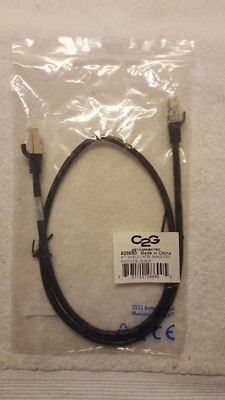 3 ft Cat5e Black Snagless Shielded RJ45 Cat 5e  3' Cat5e cord cable