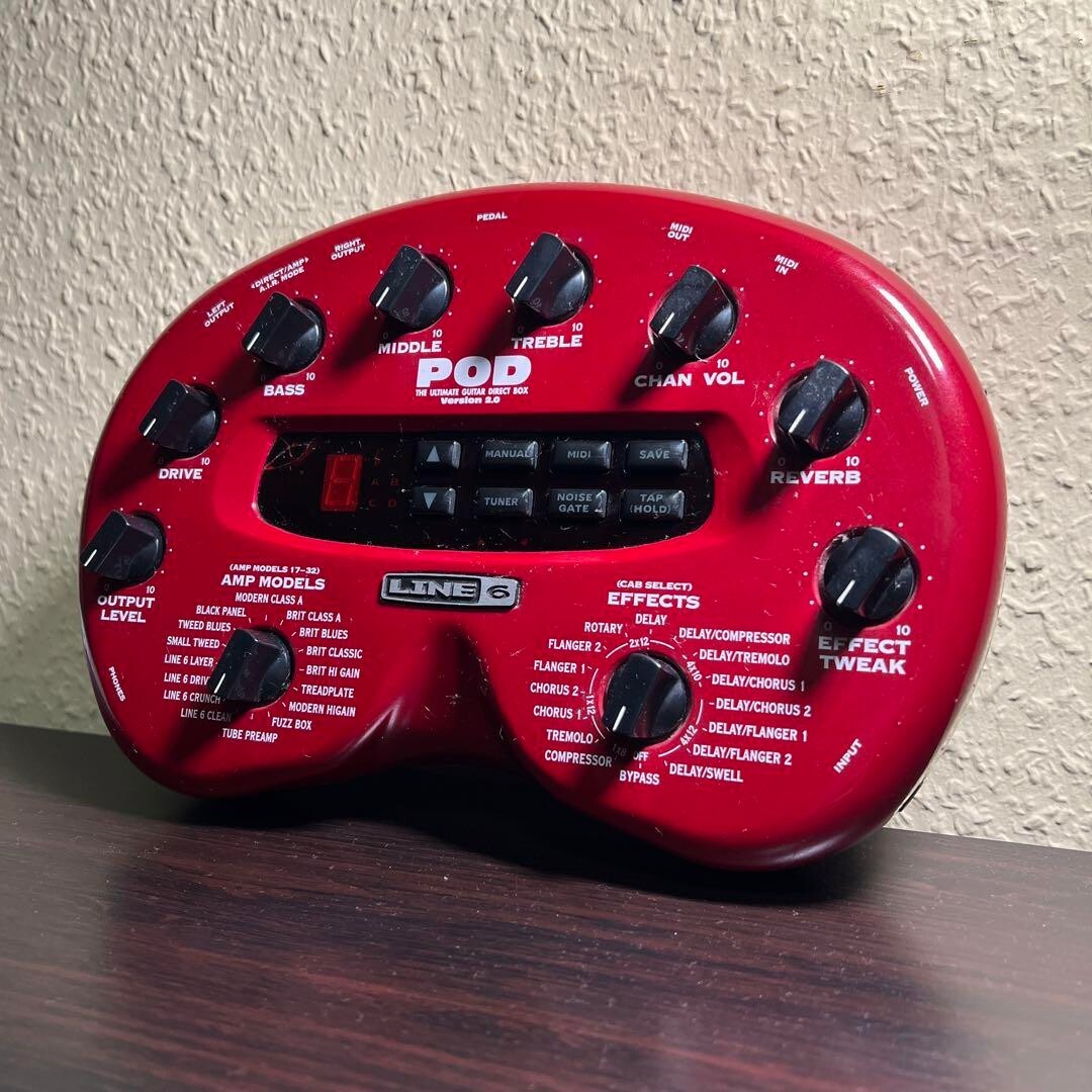 LINE6 アンプシミュレーター POD Version2 ライン6 Ver.2 Line6 (ライン6) アンプシミュレーター POD 2.0 国内正規品