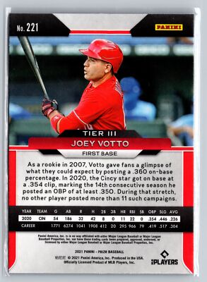 2021 Panini Prizm #221 Joey Votto Cincinnati Reds | eBay