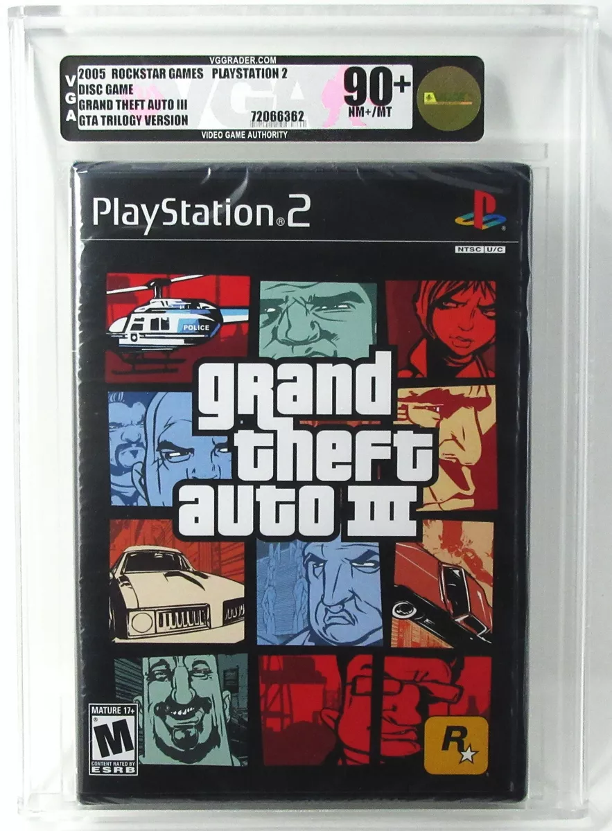 Grand Theft Auto III, Sealed, New PS2 GTA Playstation 2