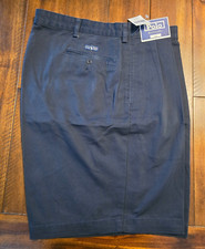 Polo Ralph Lauren Shorts 42 Navy Blue Pleated Chino Tyler Short Buy More  Save