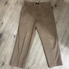 Eddie Bauer Classic Fit Men  s Sz 35x30 Khaki Cotton Chinos Casual Pants Straight