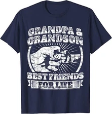 Grandpa And Grandson Gift Family Grandad Fist Bump Unisex T-Shirt