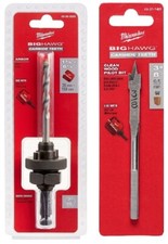 New Milwaukee 49-56-9305 Big Hawg Arbor With extra Pilot Wood Bit