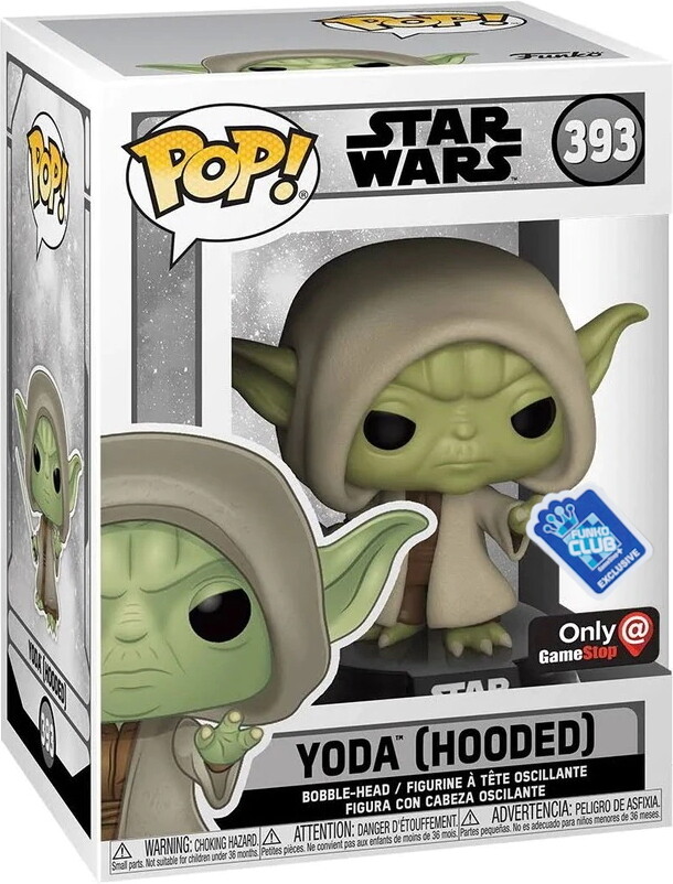 Star Wars - Yoda (Hooded) 393 Only GameStop Funko Club Exclusive 