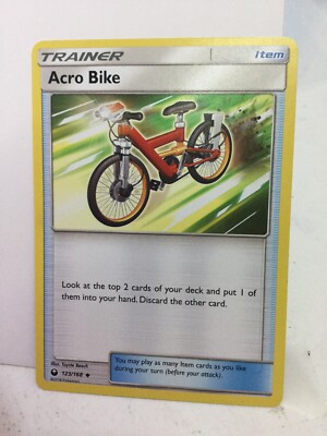 POKEMON 1X ACRO BIKE 123/168 UN COMMON TRAINER NM/M PACK FRESH TCG CARD |  eBay