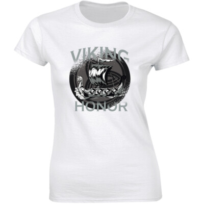 Viking Honor Glory - Cool Spiral Viking Ship Fear Nothing Women's T-shirt Gift