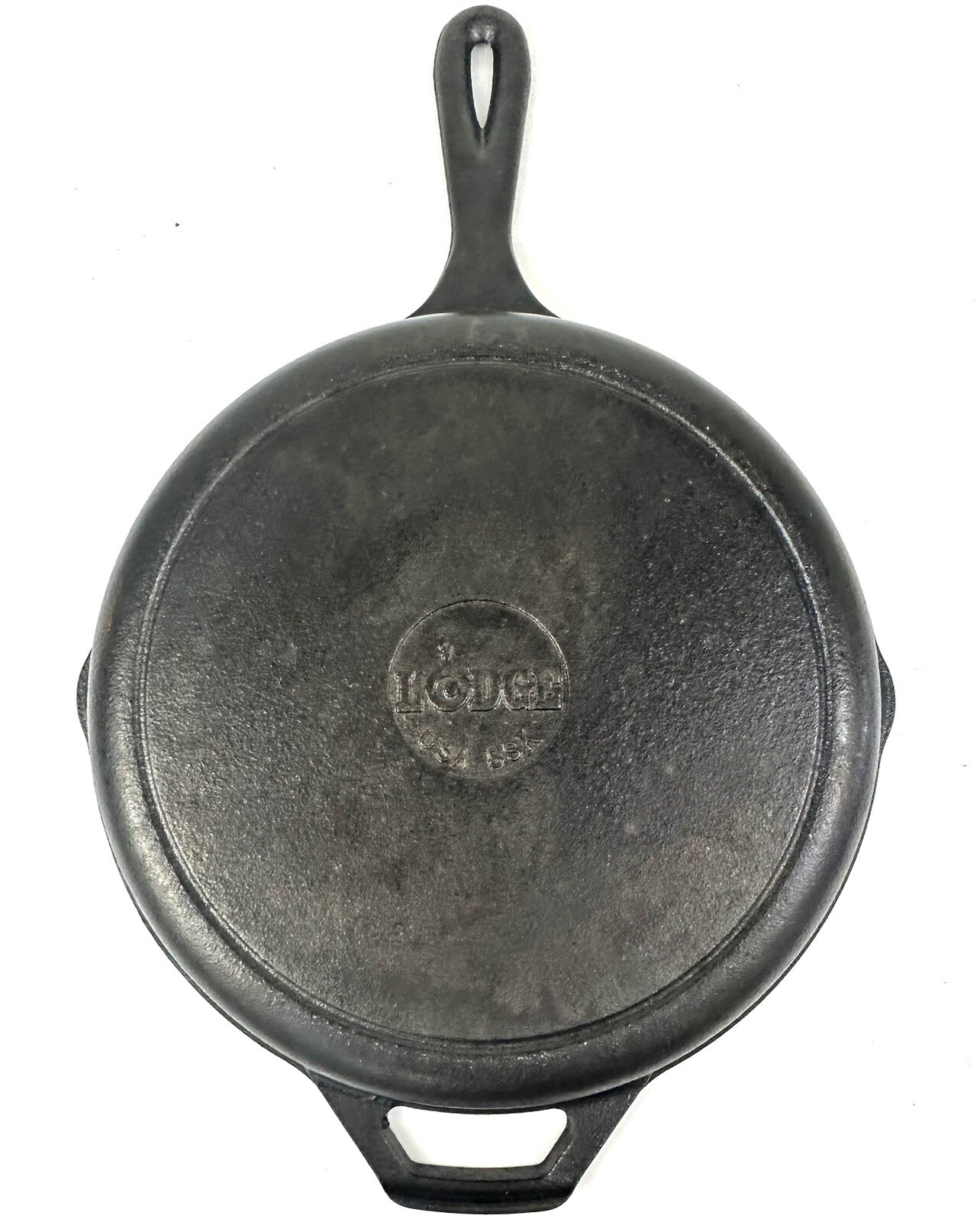Vintage Lodge Cast Iron Skillet Frying Pan 8SK 10" Vintage USA Seasoned