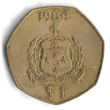 1984 Samoa 1 Tala World Coin - Mintage 1,000,000 - KM# 57