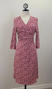 gap floral wrap dress