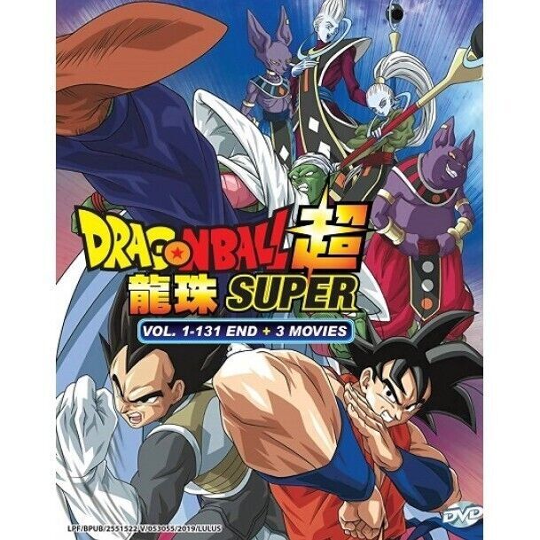 Dragon Ball Super Complete TV Series (1-131 End +3 Movies) ENGLISH DUB DVD  Anime