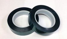 2PK GREEN 1-1/4" HIGH TEMPERATURE POWDER COATING POLYESTER SILICONE MASKING TAPE