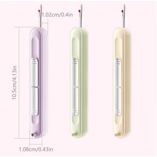 3Pcs Portable 2 in 1 Needle Threader Threading and Thread Removal Tools Home - Picture 2 of 12