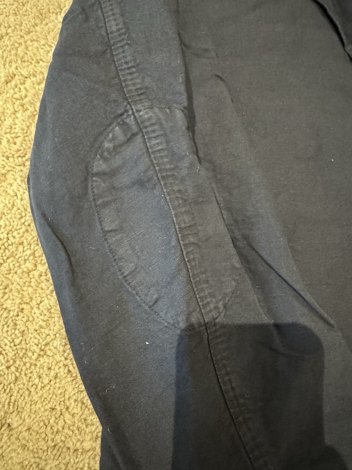 Sid Mashburn Blue Butcher Jacket Unstructured Hem… - image 4