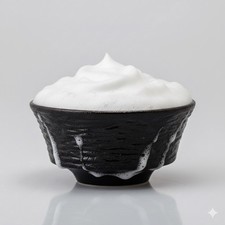 Black Ceramic Shaving Bowl Mug Cup Man Dad Gift Holidays Christmas Birthday